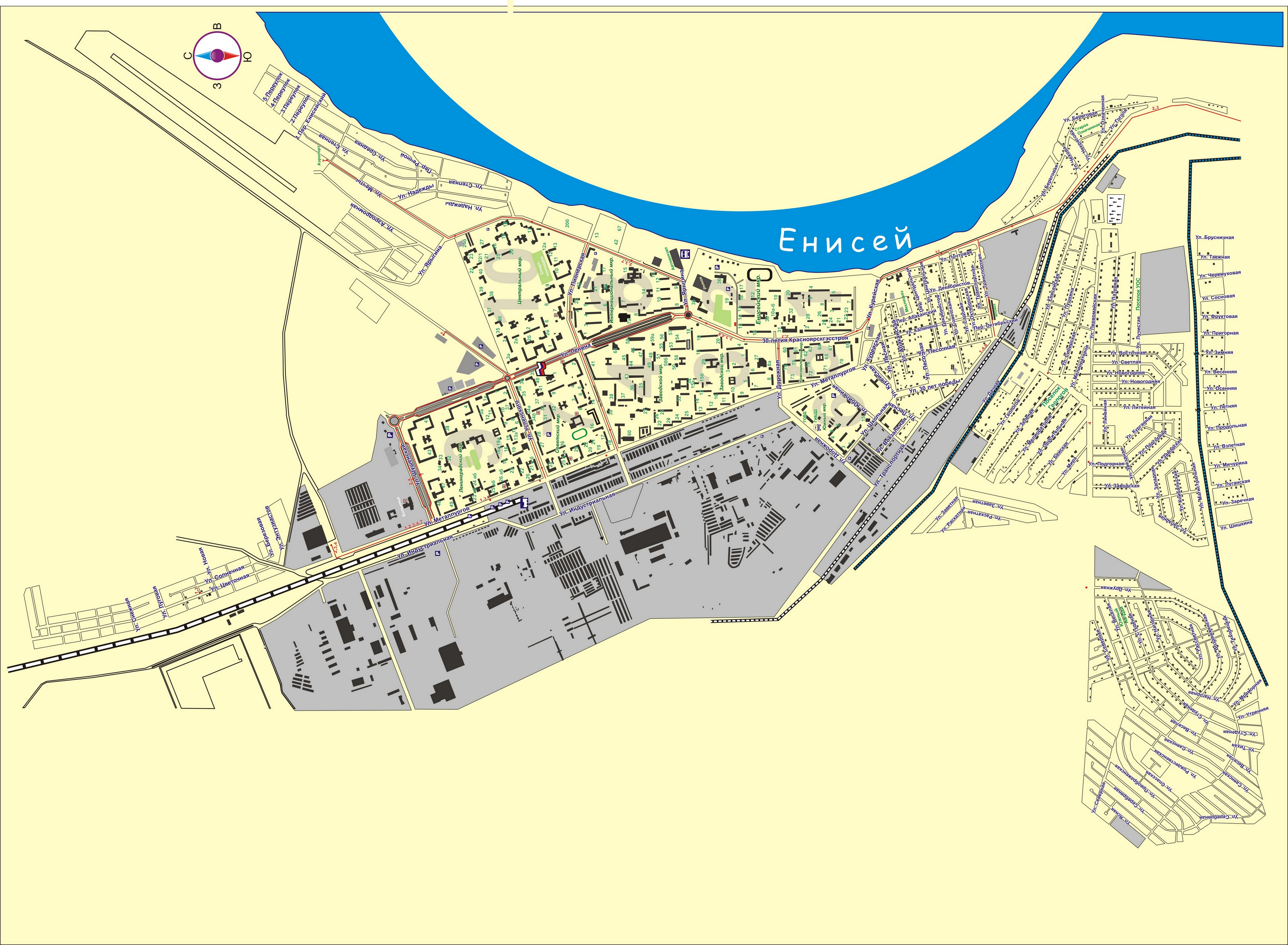 Карта города саяногорска